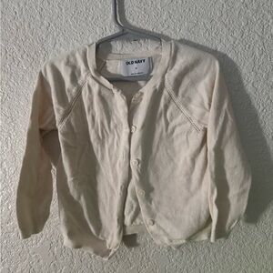 Old Navy toddlers Cream Cardigan size 3T EUC